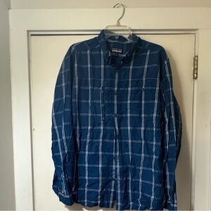 Patagonia Blue Checkered Shirt